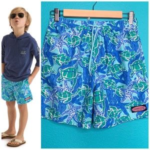 Vineyard Vines Boys Turtle & Starfish Chappy Trunks